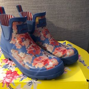 Joules wellibob blue floral size 9